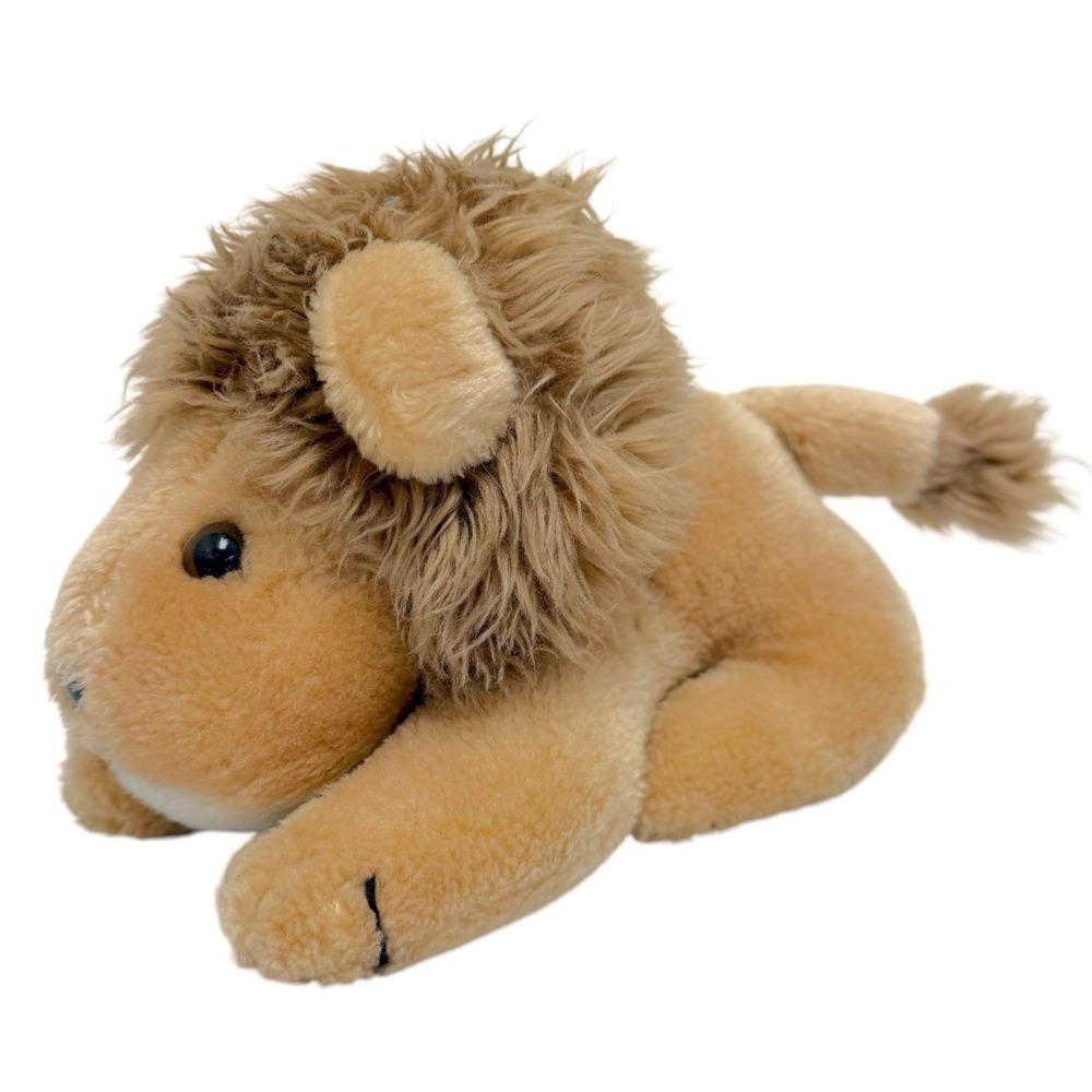 Vintage 1981 Wallace Berrie 9" Lion‎  Animal Plush Stuffed Toy Made in Korea